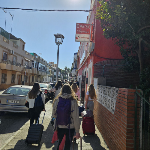 3.Walking to academy